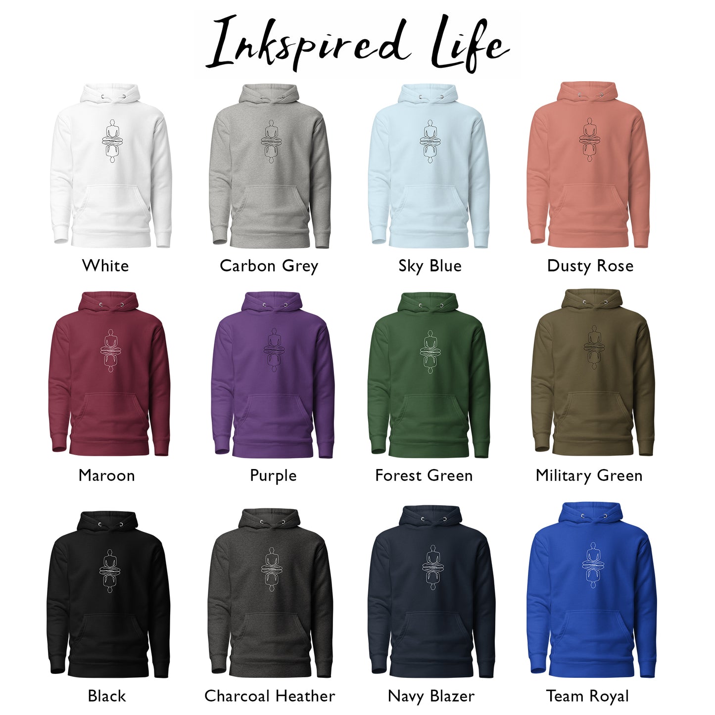 Meditation Reflection Hoodie - 12 colors